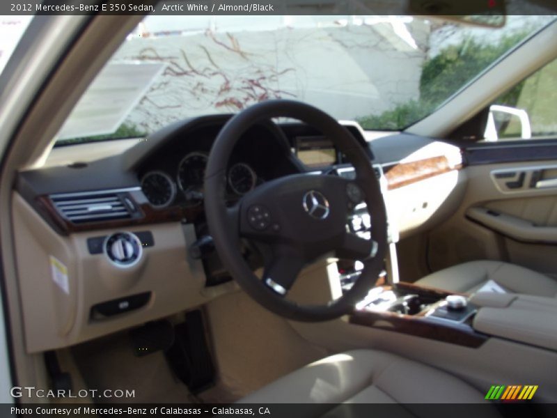 Arctic White / Almond/Black 2012 Mercedes-Benz E 350 Sedan