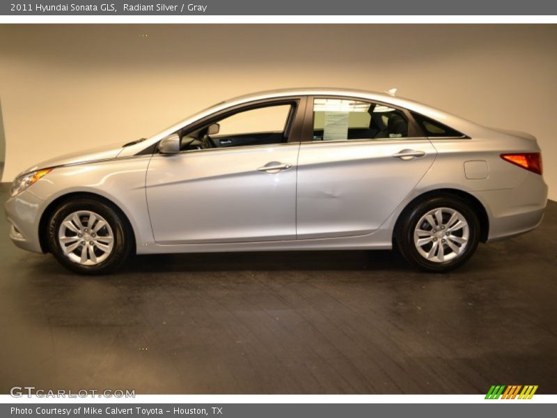 Radiant Silver / Gray 2011 Hyundai Sonata GLS