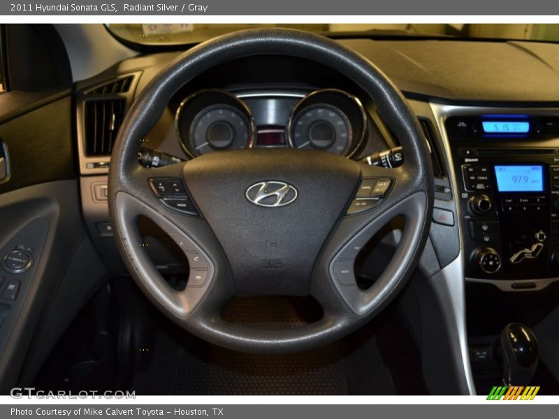 Radiant Silver / Gray 2011 Hyundai Sonata GLS