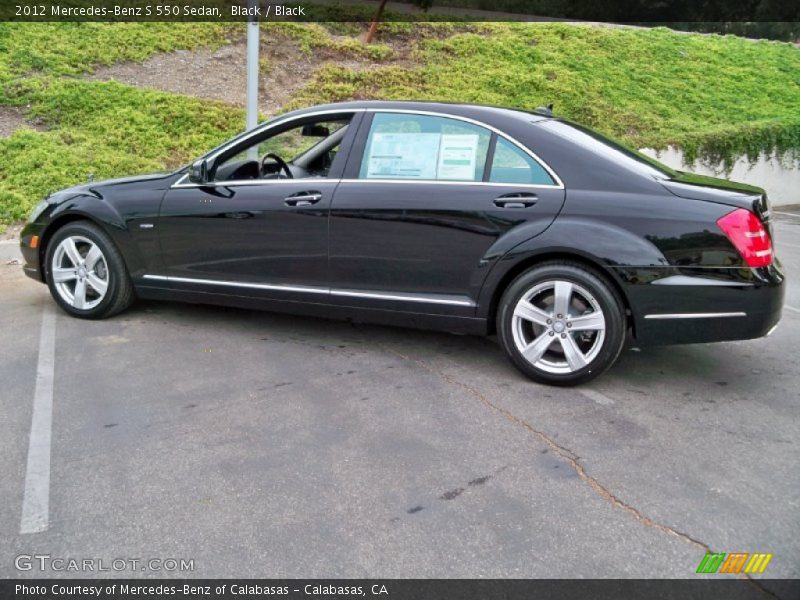Black / Black 2012 Mercedes-Benz S 550 Sedan
