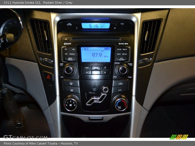 Radiant Silver / Gray 2011 Hyundai Sonata GLS