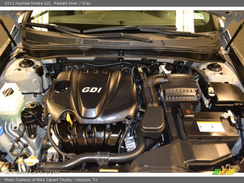 Radiant Silver / Gray 2011 Hyundai Sonata GLS