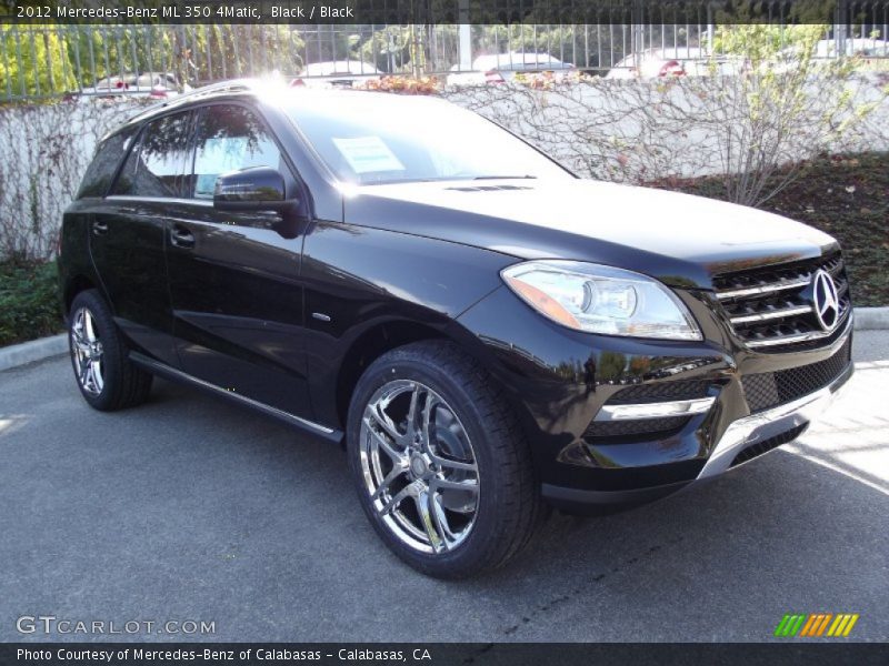 Black / Black 2012 Mercedes-Benz ML 350 4Matic