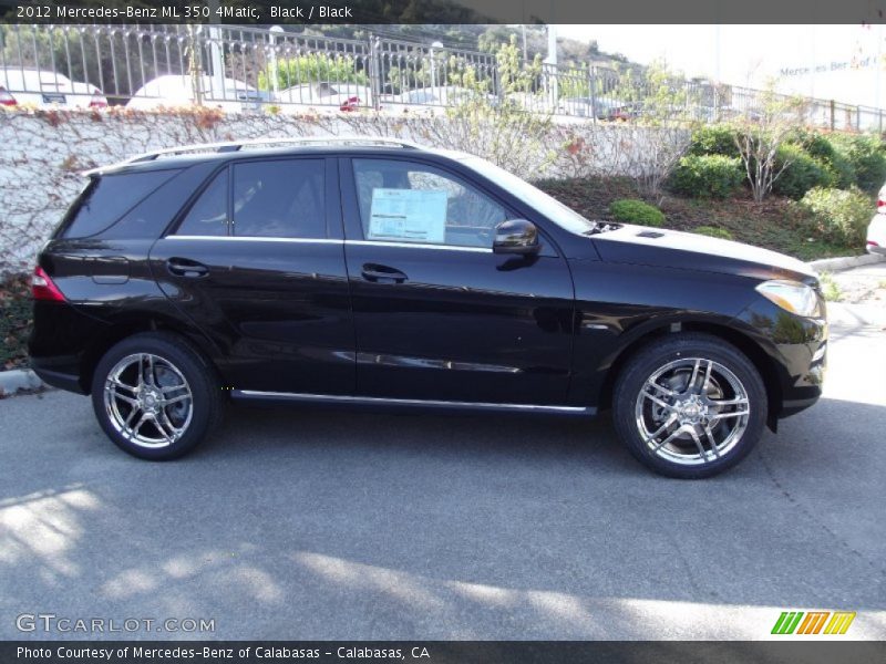 Black / Black 2012 Mercedes-Benz ML 350 4Matic