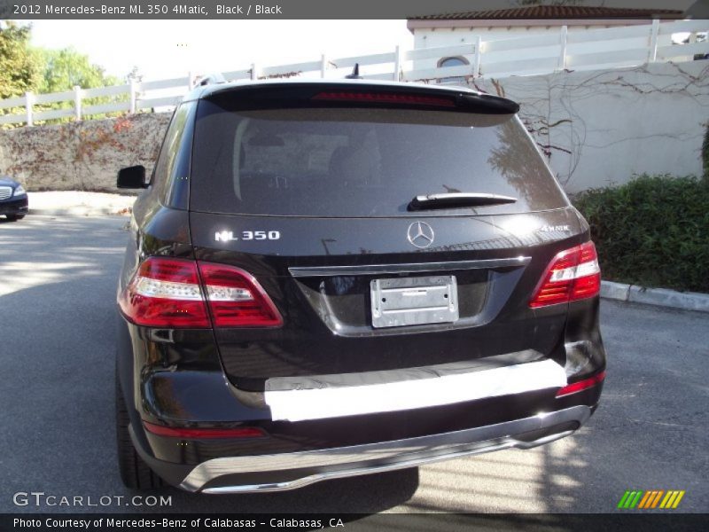 Black / Black 2012 Mercedes-Benz ML 350 4Matic