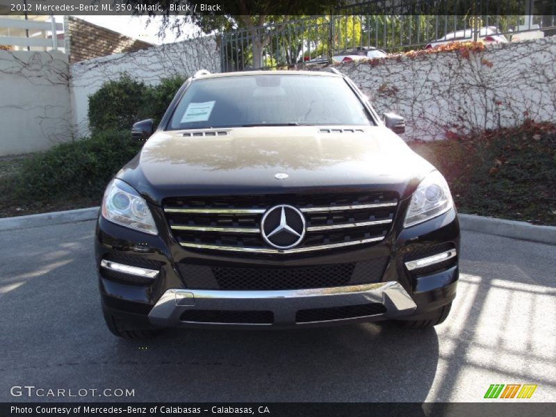 Black / Black 2012 Mercedes-Benz ML 350 4Matic
