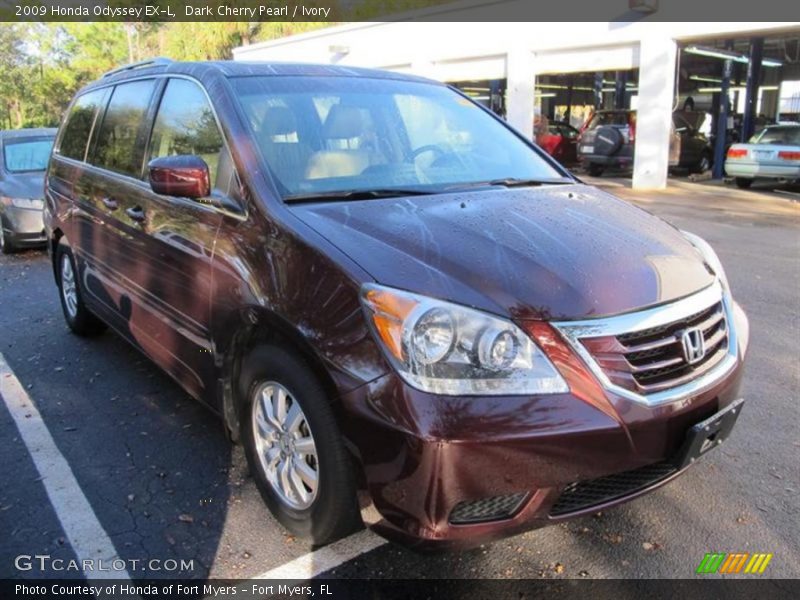 Dark Cherry Pearl / Ivory 2009 Honda Odyssey EX-L