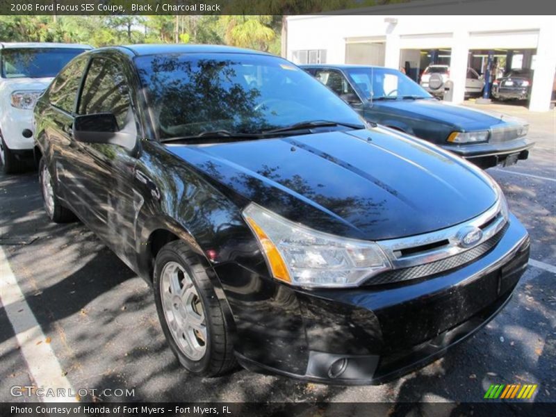 Black / Charcoal Black 2008 Ford Focus SES Coupe