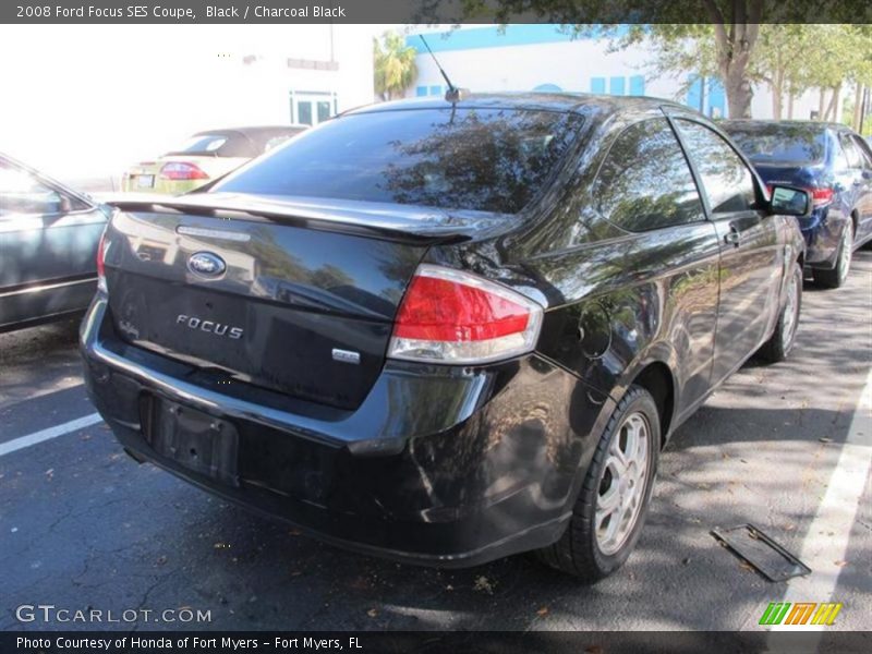 Black / Charcoal Black 2008 Ford Focus SES Coupe
