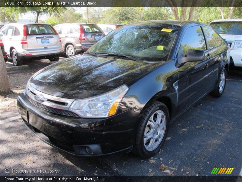 Black / Charcoal Black 2008 Ford Focus SES Coupe