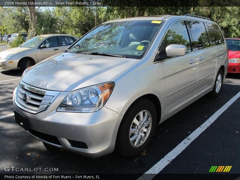 Silver Pearl Metallic / Gray 2008 Honda Odyssey EX-L