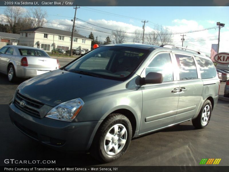 Glacier Blue / Gray 2009 Kia Sedona LX