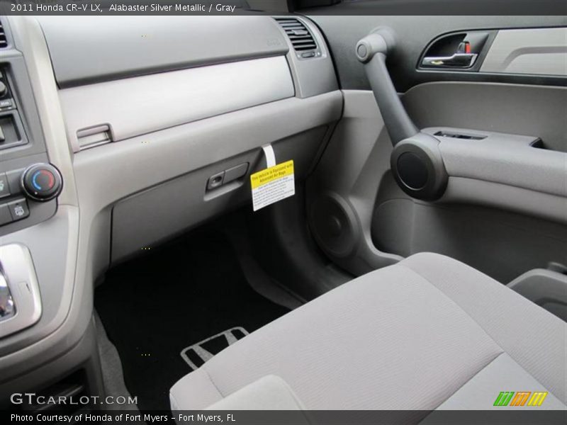 Alabaster Silver Metallic / Gray 2011 Honda CR-V LX