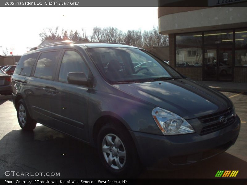 Glacier Blue / Gray 2009 Kia Sedona LX