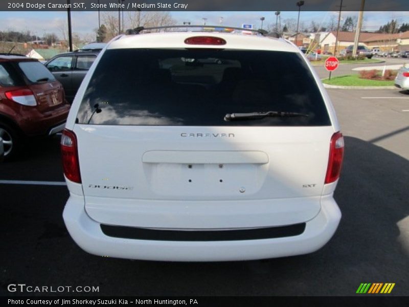 Stone White / Medium Slate Gray 2004 Dodge Caravan SXT