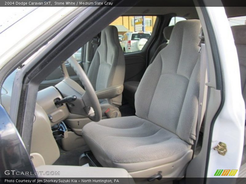 Stone White / Medium Slate Gray 2004 Dodge Caravan SXT