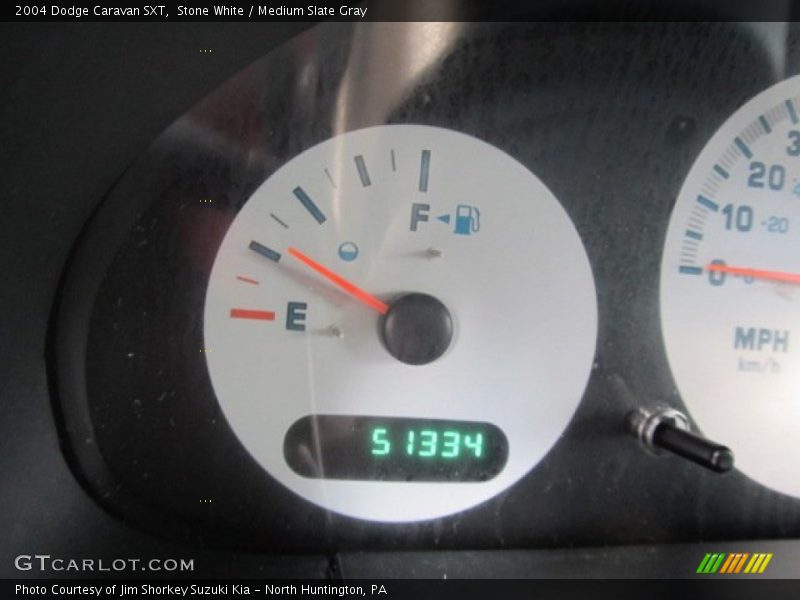 Stone White / Medium Slate Gray 2004 Dodge Caravan SXT