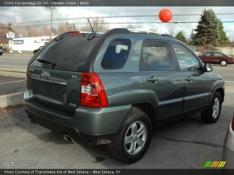 Verdant Green / Black 2009 Kia Sportage EX V6