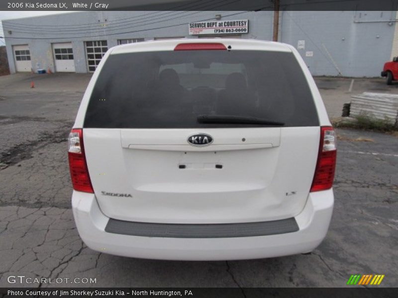 White / Gray 2006 Kia Sedona LX