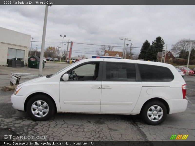 White / Gray 2006 Kia Sedona LX