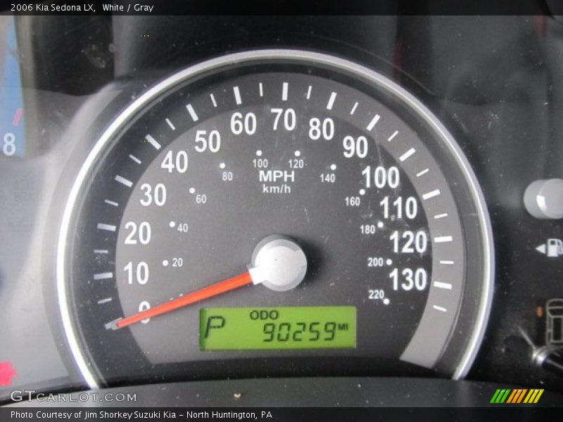 White / Gray 2006 Kia Sedona LX