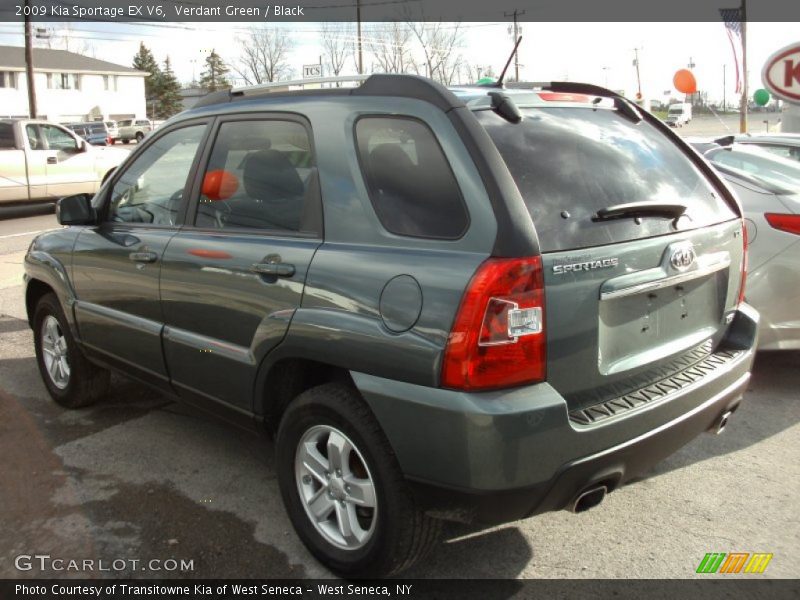 Verdant Green / Black 2009 Kia Sportage EX V6