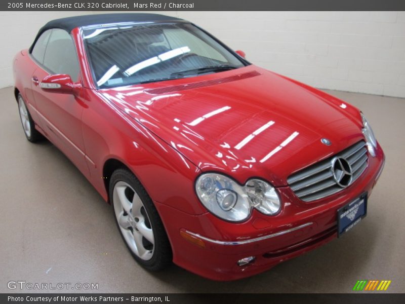 Mars Red / Charcoal 2005 Mercedes-Benz CLK 320 Cabriolet