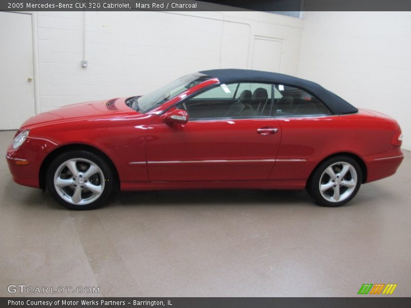 Mars Red / Charcoal 2005 Mercedes-Benz CLK 320 Cabriolet