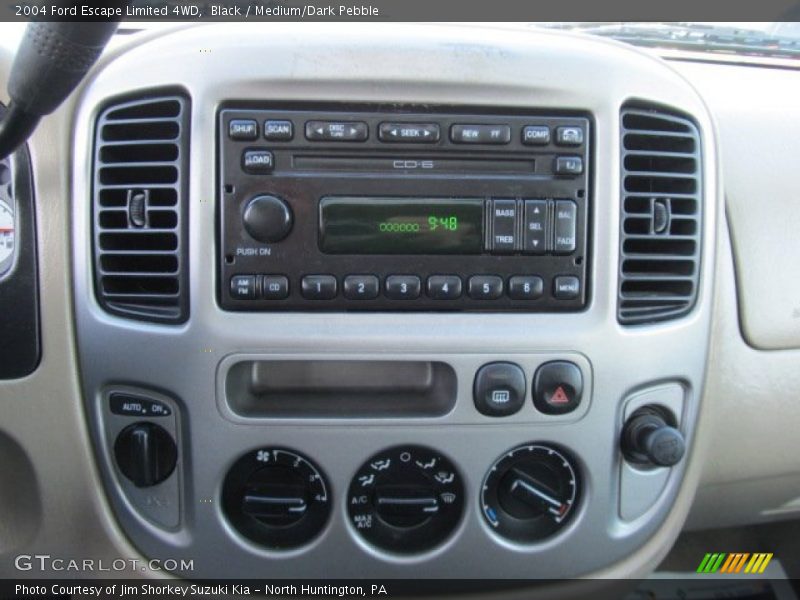 Black / Medium/Dark Pebble 2004 Ford Escape Limited 4WD