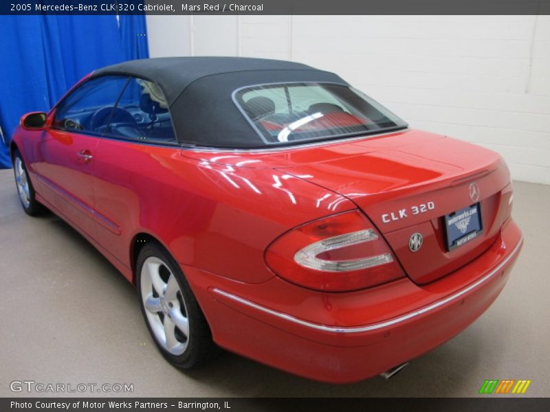 Mars Red / Charcoal 2005 Mercedes-Benz CLK 320 Cabriolet