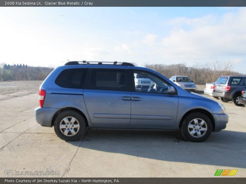 Glacier Blue Metallic / Gray 2008 Kia Sedona LX