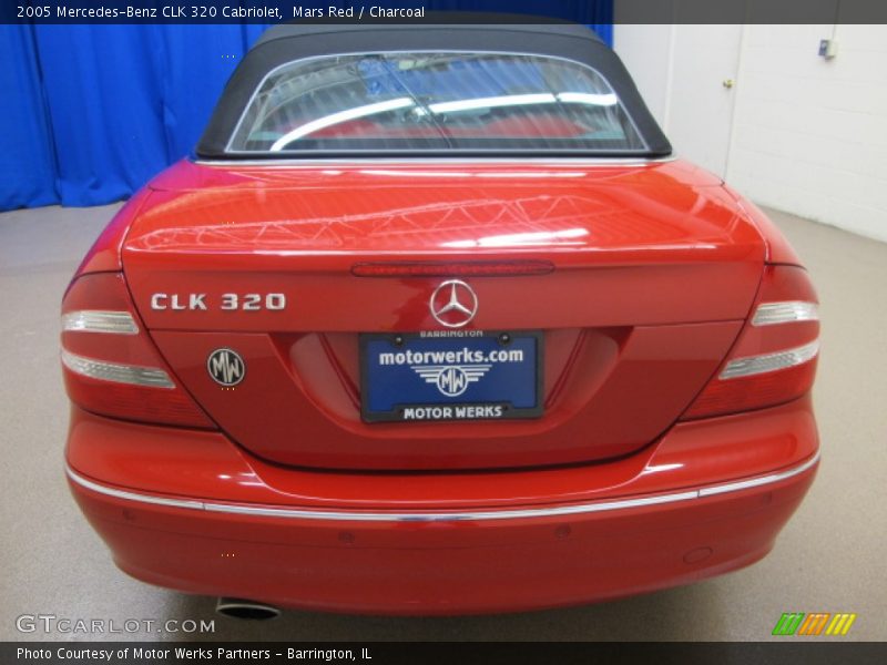 Mars Red / Charcoal 2005 Mercedes-Benz CLK 320 Cabriolet