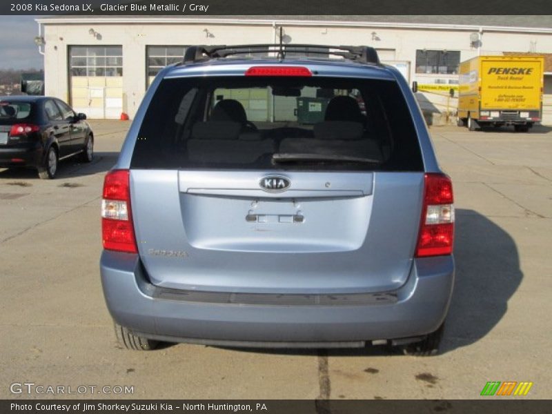 Glacier Blue Metallic / Gray 2008 Kia Sedona LX