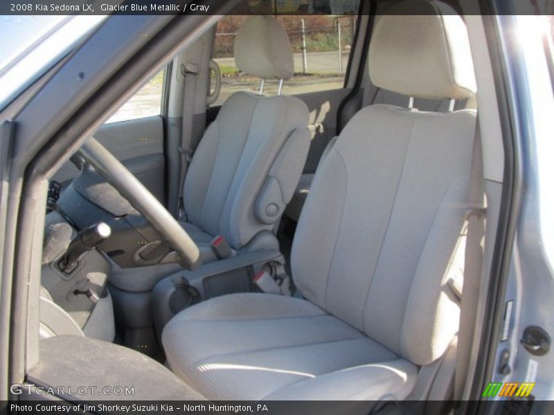 Glacier Blue Metallic / Gray 2008 Kia Sedona LX