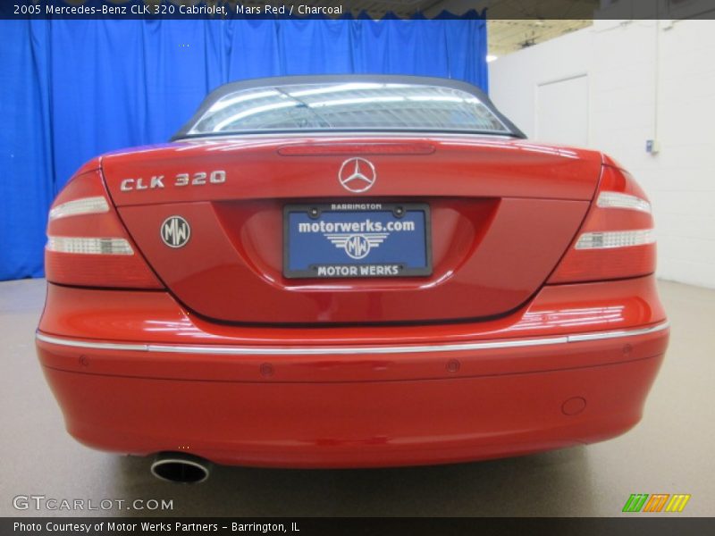 Mars Red / Charcoal 2005 Mercedes-Benz CLK 320 Cabriolet