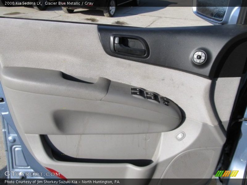 Glacier Blue Metallic / Gray 2008 Kia Sedona LX