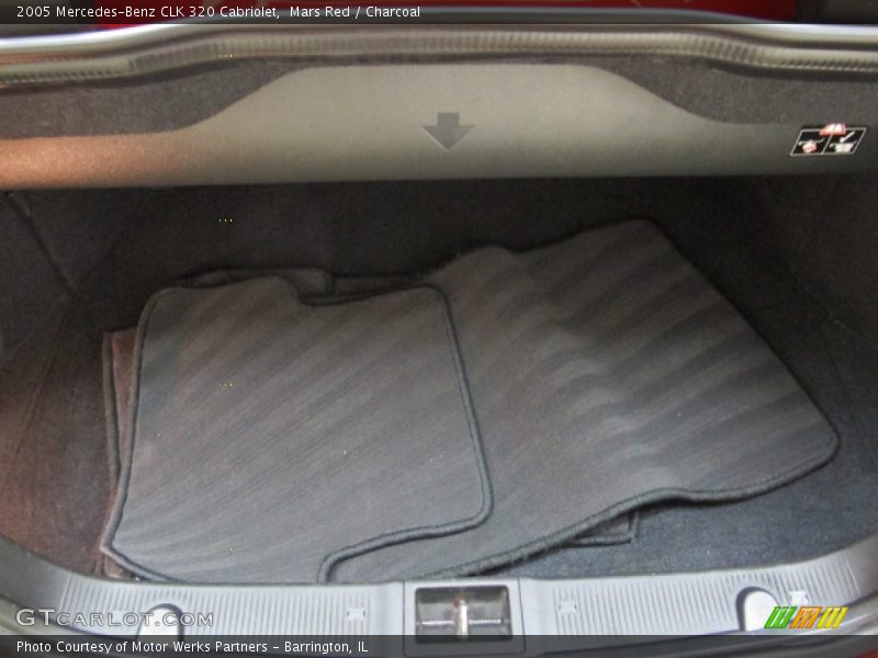 Mars Red / Charcoal 2005 Mercedes-Benz CLK 320 Cabriolet