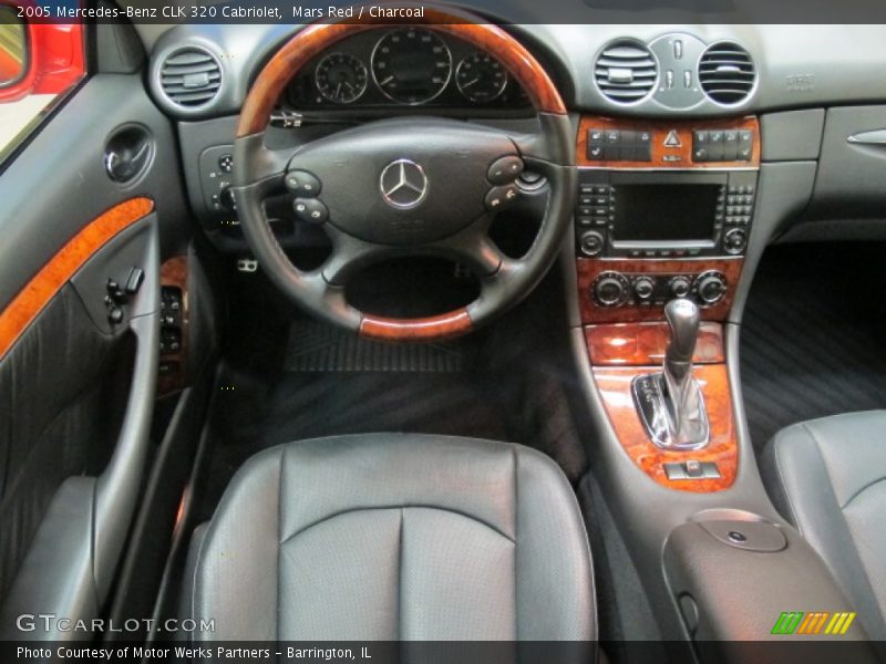 Mars Red / Charcoal 2005 Mercedes-Benz CLK 320 Cabriolet