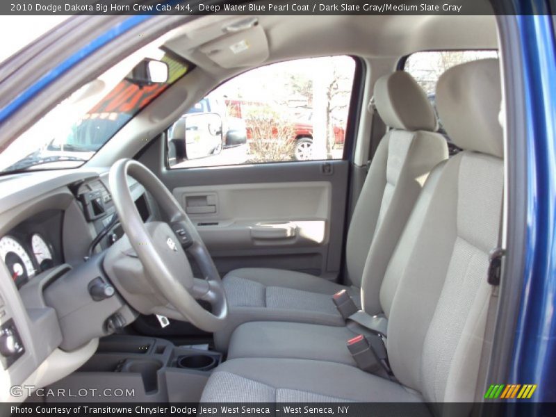 Deep Water Blue Pearl Coat / Dark Slate Gray/Medium Slate Gray 2010 Dodge Dakota Big Horn Crew Cab 4x4