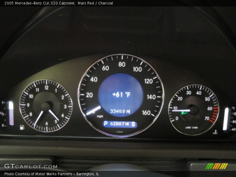 Mars Red / Charcoal 2005 Mercedes-Benz CLK 320 Cabriolet