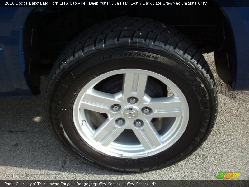 Deep Water Blue Pearl Coat / Dark Slate Gray/Medium Slate Gray 2010 Dodge Dakota Big Horn Crew Cab 4x4