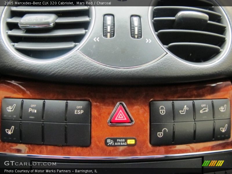 Mars Red / Charcoal 2005 Mercedes-Benz CLK 320 Cabriolet