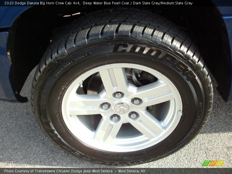 Deep Water Blue Pearl Coat / Dark Slate Gray/Medium Slate Gray 2010 Dodge Dakota Big Horn Crew Cab 4x4