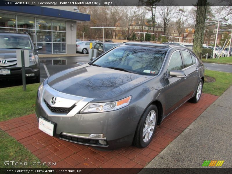 Polished Metal Metallic / Taupe 2010 Acura TL 3.5 Technology