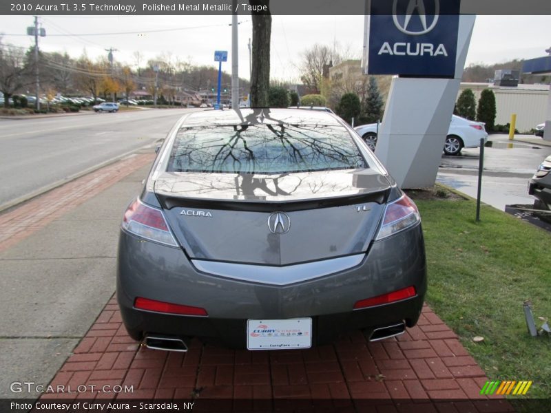 Polished Metal Metallic / Taupe 2010 Acura TL 3.5 Technology