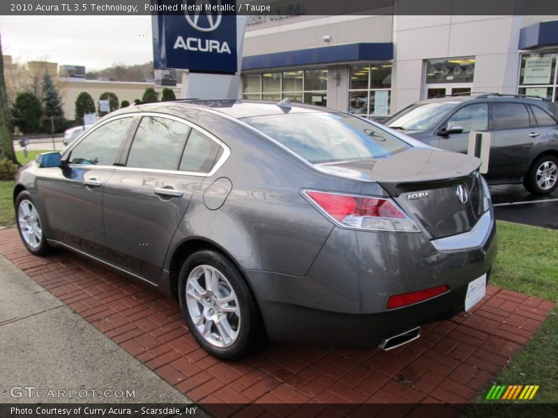 Polished Metal Metallic / Taupe 2010 Acura TL 3.5 Technology