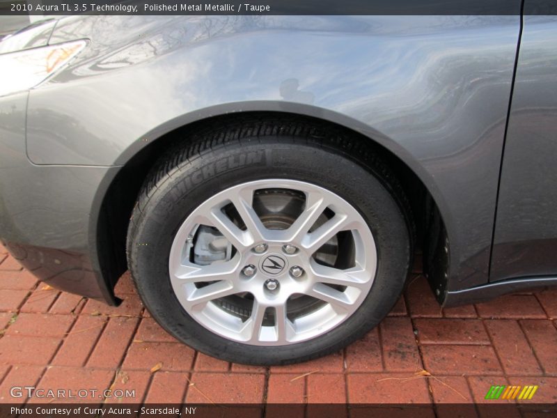 Polished Metal Metallic / Taupe 2010 Acura TL 3.5 Technology