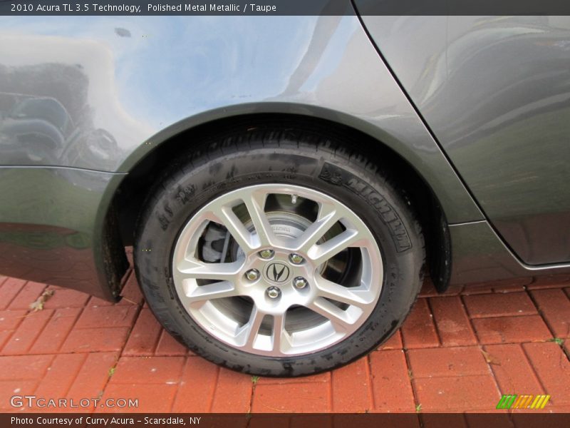 Polished Metal Metallic / Taupe 2010 Acura TL 3.5 Technology