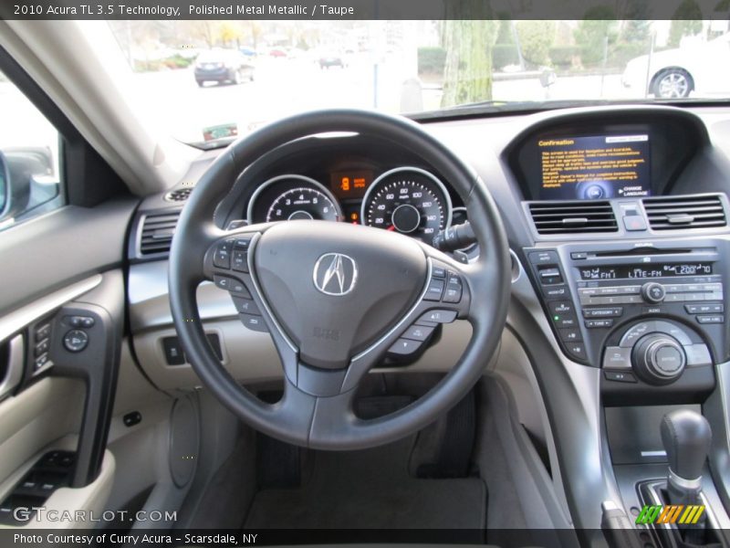 Polished Metal Metallic / Taupe 2010 Acura TL 3.5 Technology