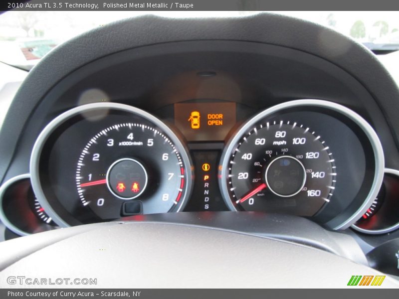 Polished Metal Metallic / Taupe 2010 Acura TL 3.5 Technology